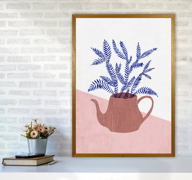 Teapot Planter Art Print by Kookiepixel A1 Print Only