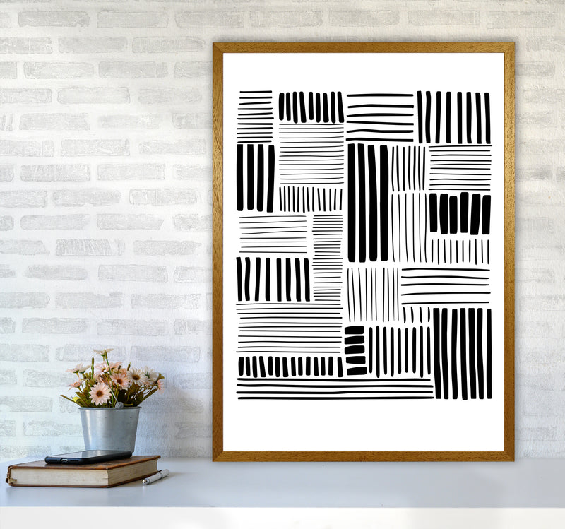 Lines No 2 Abstract Art Print by Kookiepixel A1 Print Only