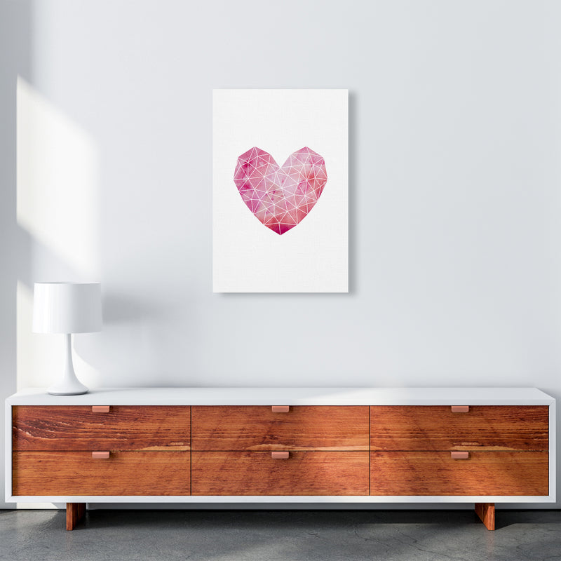 Wire Heart Art Print by Kookiepixel A2 Canvas