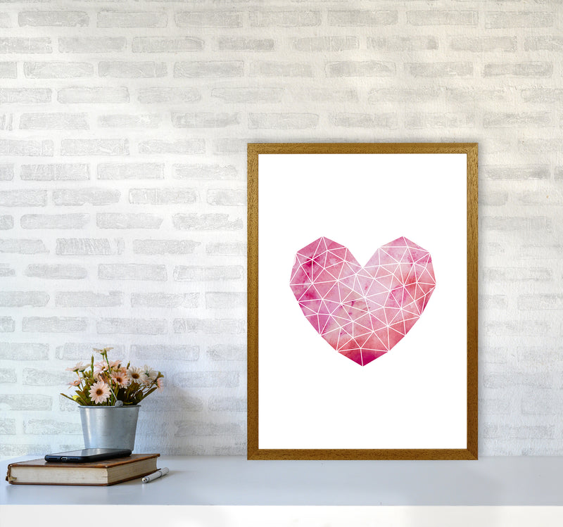 Wire Heart Art Print by Kookiepixel A2 Print Only