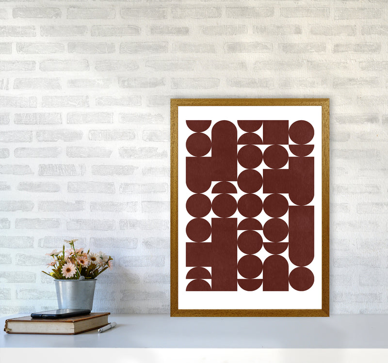 Stacked Abstract Art Print by Kookiepixel A2 Print Only