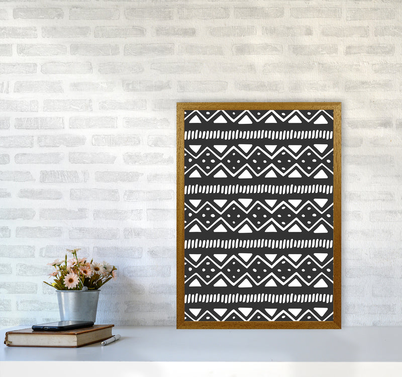 Tribal Pattern Abstract Art Print by Kookiepixel A2 Print Only