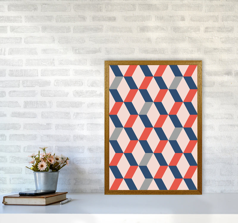 Retro Pattern No 1 Abstract Art Print by Kookiepixel A2 Print Only