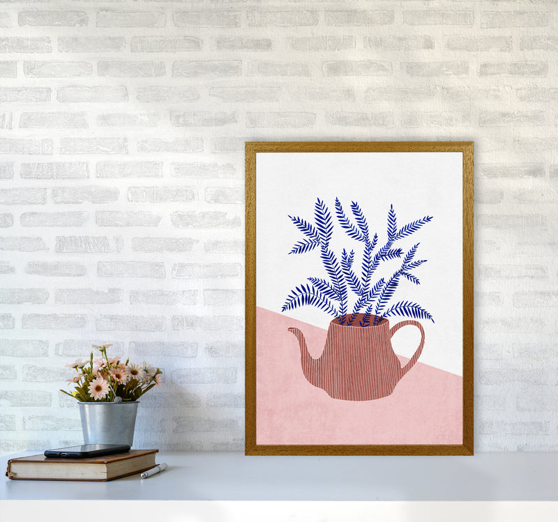 Teapot Planter Art Print by Kookiepixel A2 Print Only