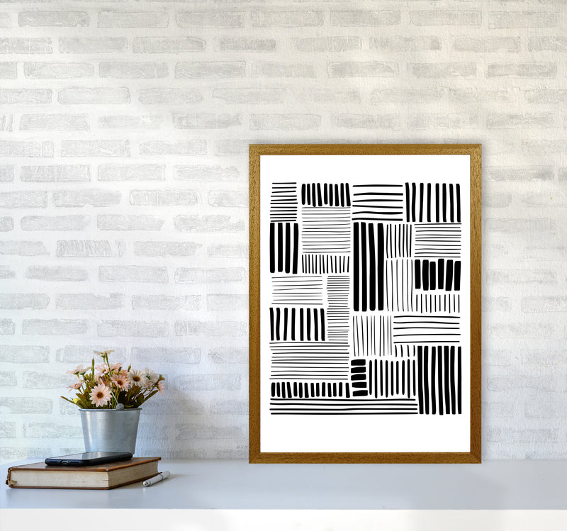 Lines No 2 Abstract Art Print by Kookiepixel A2 Print Only