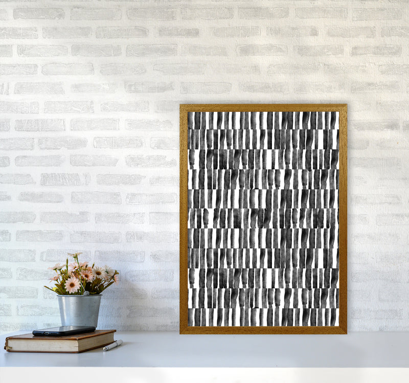 Abstract Strokes Art Print by Kookiepixel A2 Print Only