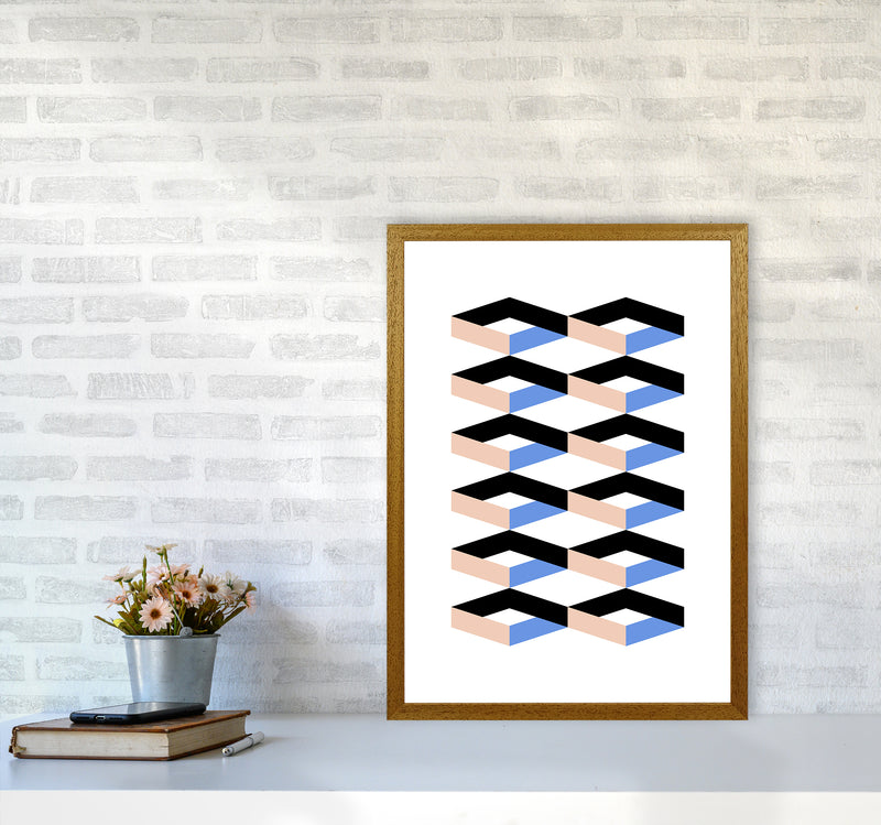 Cubes Geometric Art Print by Kookiepixel A2 Print Only