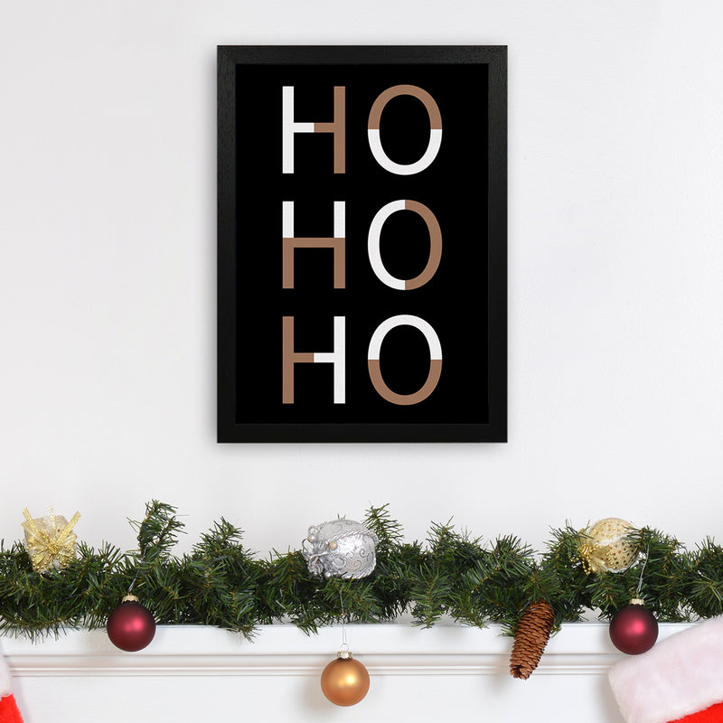 Hohoho Christmas Art Print by Kookiepixel A3 White Frame