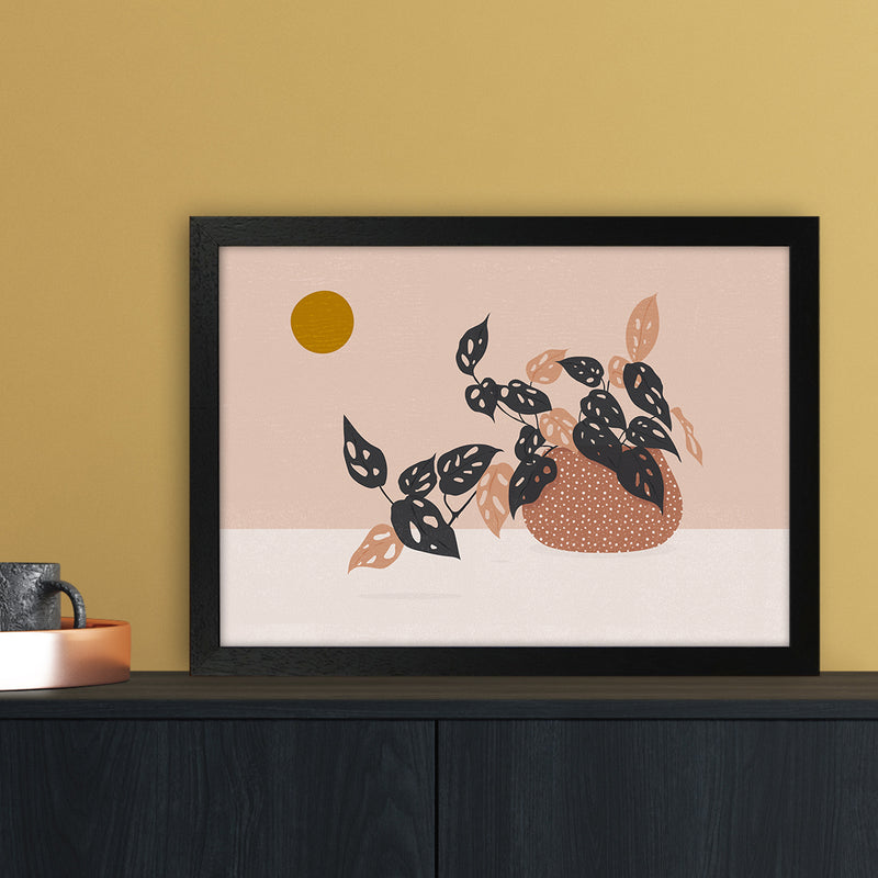 Monkey Mask Plant Botanical Art Print by Kookiepixel A3 White Frame