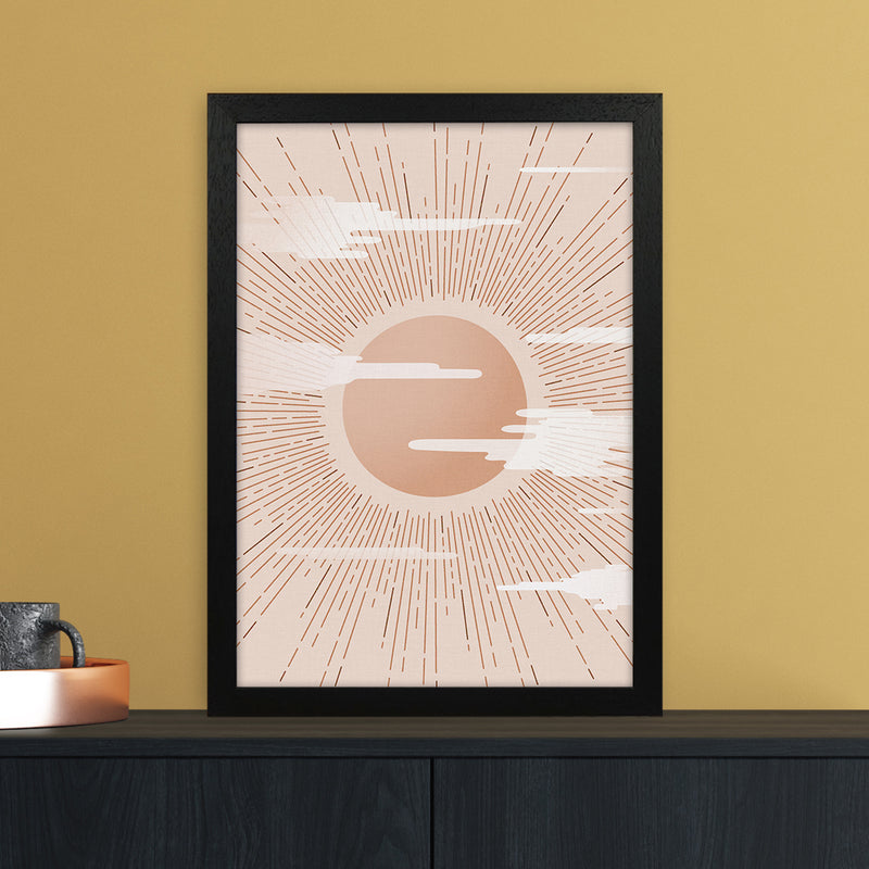 The Sun Landscape Art Print by Kookiepixel A3 White Frame