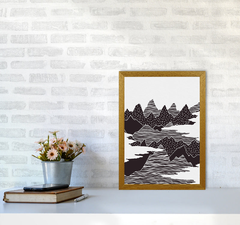 The Peaks Landscape Art Print by Kookiepixel A3 Print Only