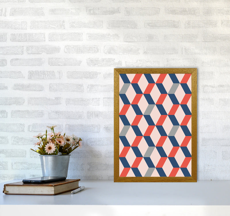 Retro Pattern No 1 Abstract Art Print by Kookiepixel A3 Print Only