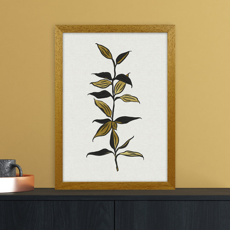 Gold Bamboo Botanical Art Print by Kookiepixel A3 Print Only