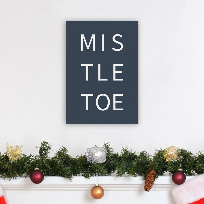 Mistletoe Christmas Art Print by Kookiepixel A3 Black Frame