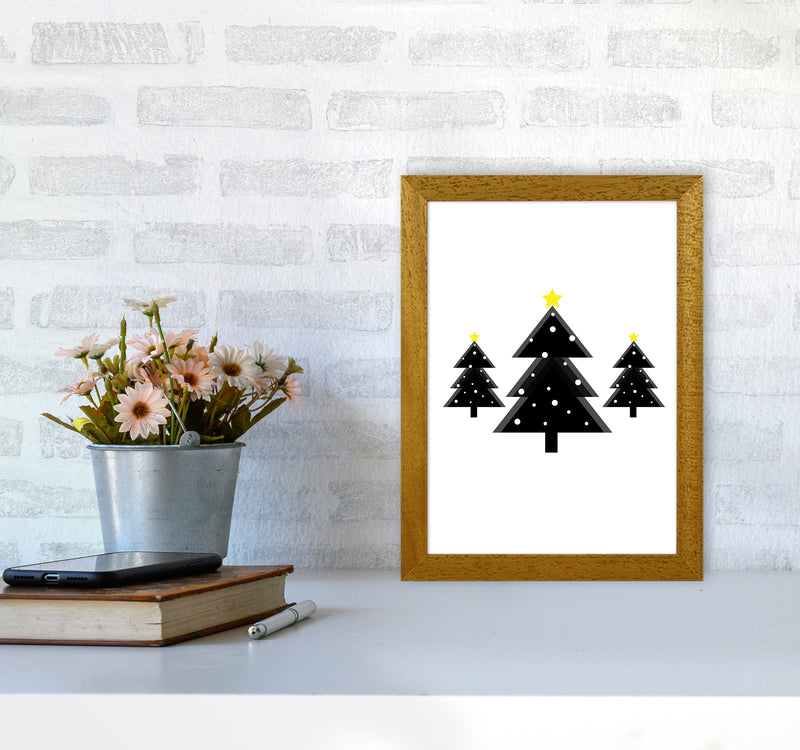 Christmas Trees Art Print by Kookiepixel A4 Print Only