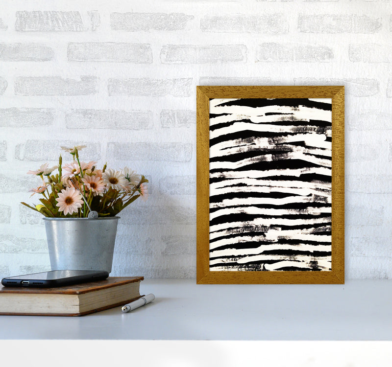 Strokes Abstract Art Print by Kookiepixel A4 Print Only