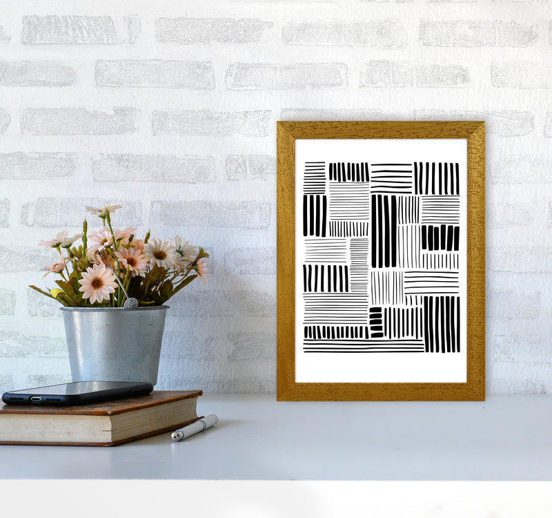 Lines No 2 Abstract Art Print by Kookiepixel A4 Print Only