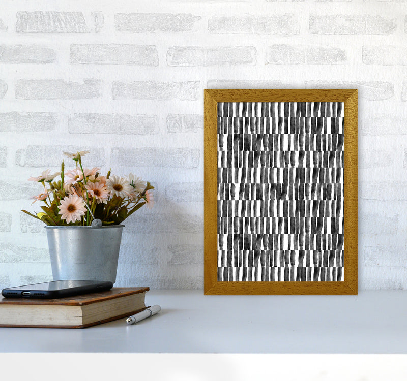 Abstract Strokes Art Print by Kookiepixel A4 Print Only