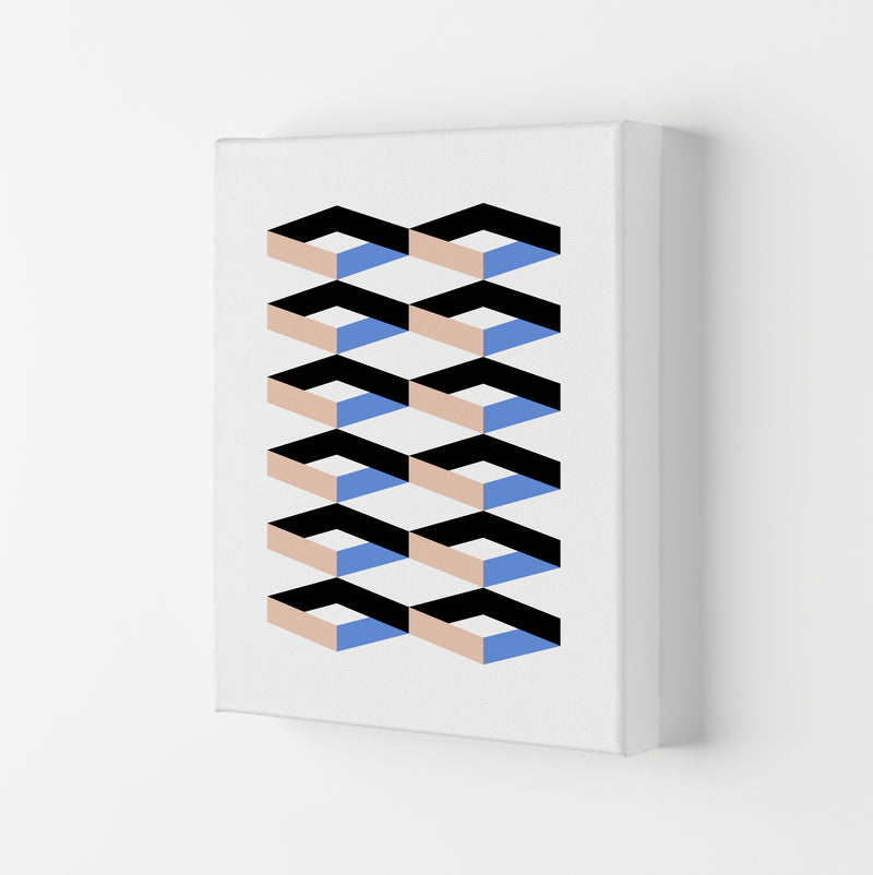 Cubes Geometric Art Print by Kookiepixel Canvas