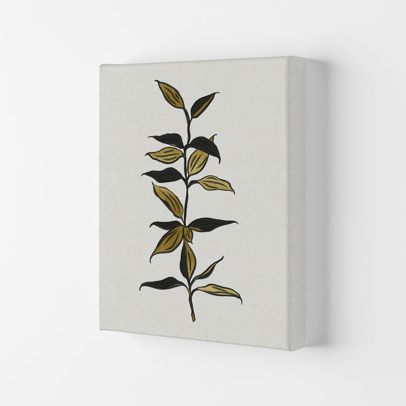 Gold Bamboo Botanical Art Print by Kookiepixel Canvas