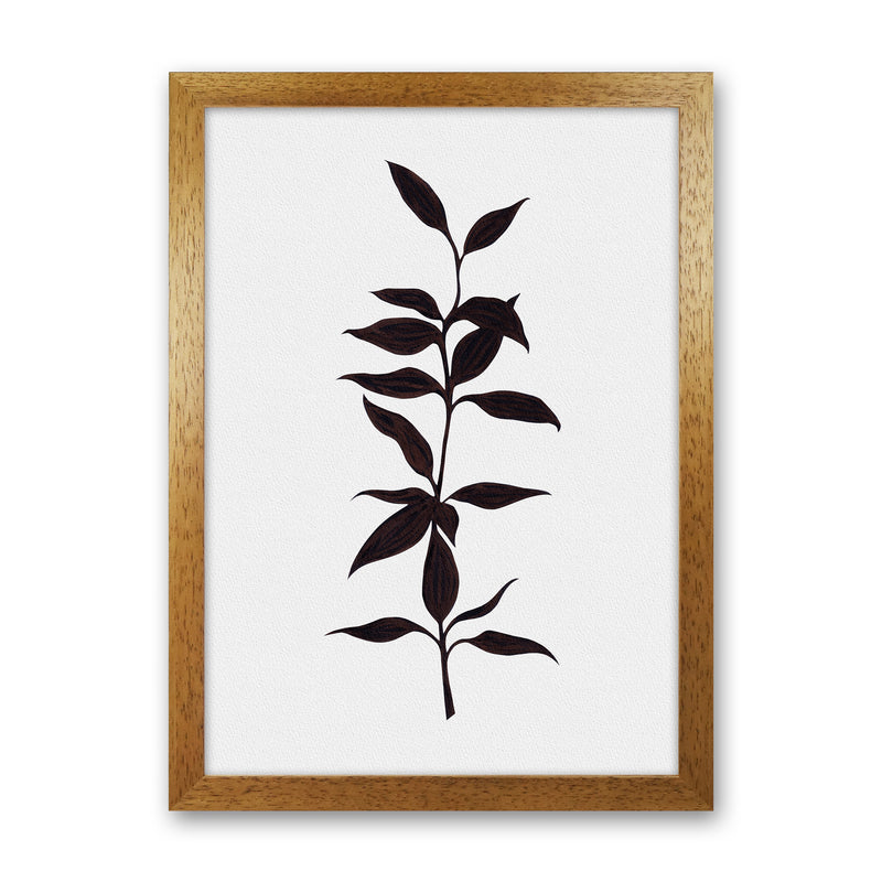 Inked Bamboo Botanical Art Print by Kookiepixel Oak Grain