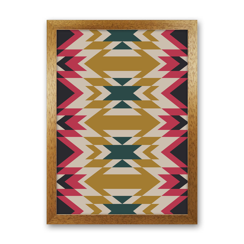 Navajos Print No 2 Abstract Art Print by Kookiepixel Oak Grain