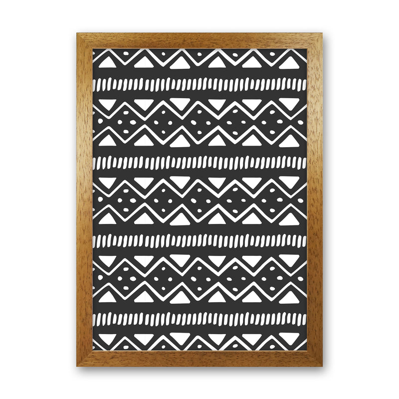 Tribal Pattern Abstract Art Print by Kookiepixel Oak Grain