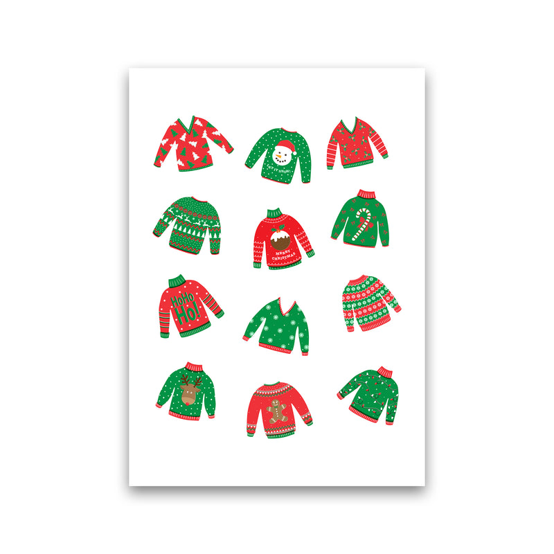 Christmas Jumpers Art Print by Kookiepixel Print Only
