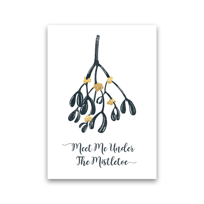 The Mistletoe Christmas Art Print by Kookiepixel Print Only