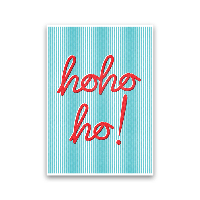 Hohoho Christmas Art Print by Kookiepixel Print Only