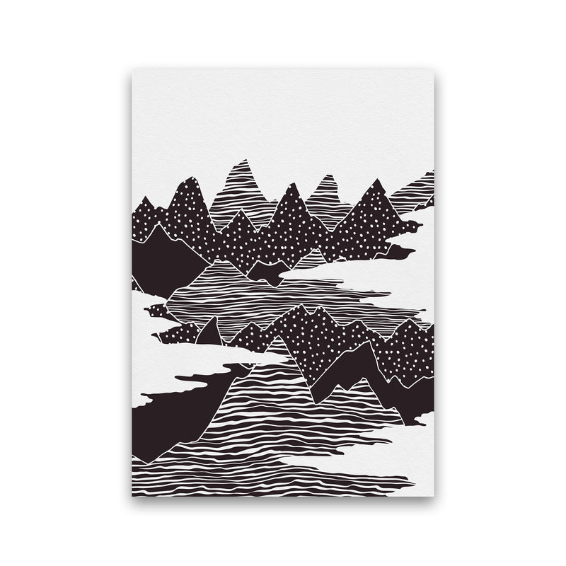 The Peaks Landscape Art Print by Kookiepixel Print Only
