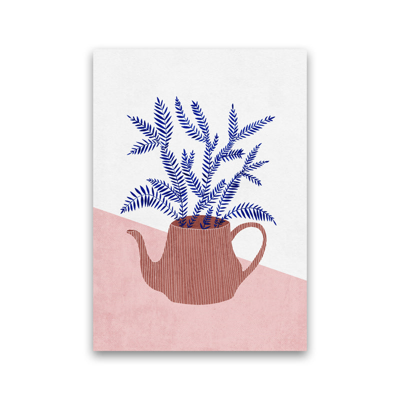 Teapot Planter Art Print by Kookiepixel Print Only