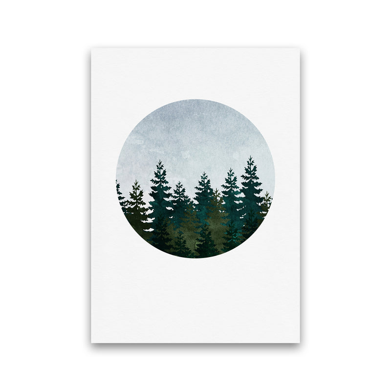 Evergreen Forest Art Print by Kookiepixel Print Only