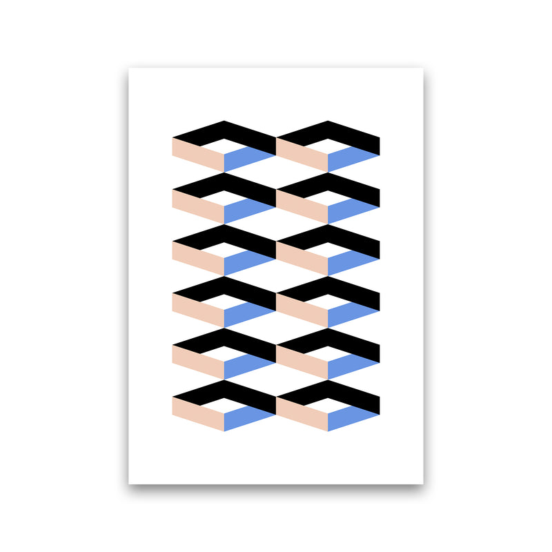 Cubes Geometric Art Print by Kookiepixel Print Only
