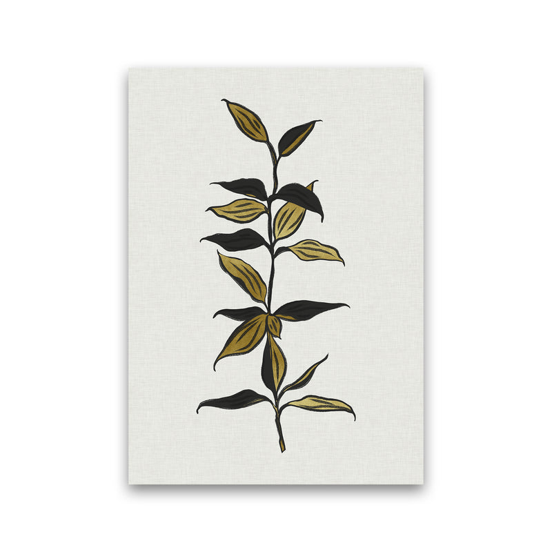 Gold Bamboo Botanical Art Print by Kookiepixel Print Only