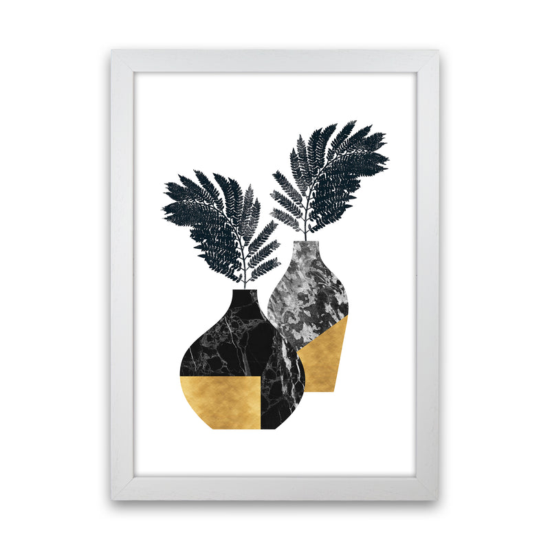 Vases No 1 Art Print by Kookiepixel White Grain