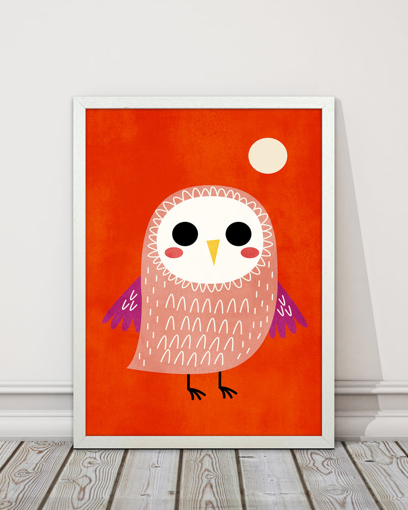 Little Owl Nursery Childrens Art Print by Kubistika