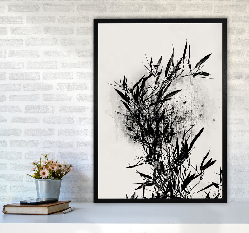 Always Bloom Contemporary Art Print by Kubistika A1 White Frame