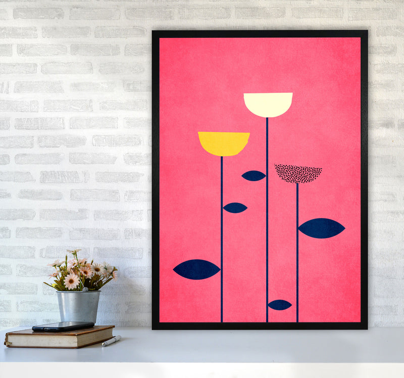 We Are Family - 3 Colourful Modern Art Print by Kubistika A1 White Frame