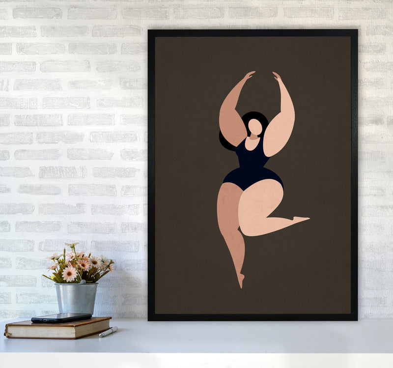 Prima Ballerina Y Art Print by Kubistika A1 White Frame
