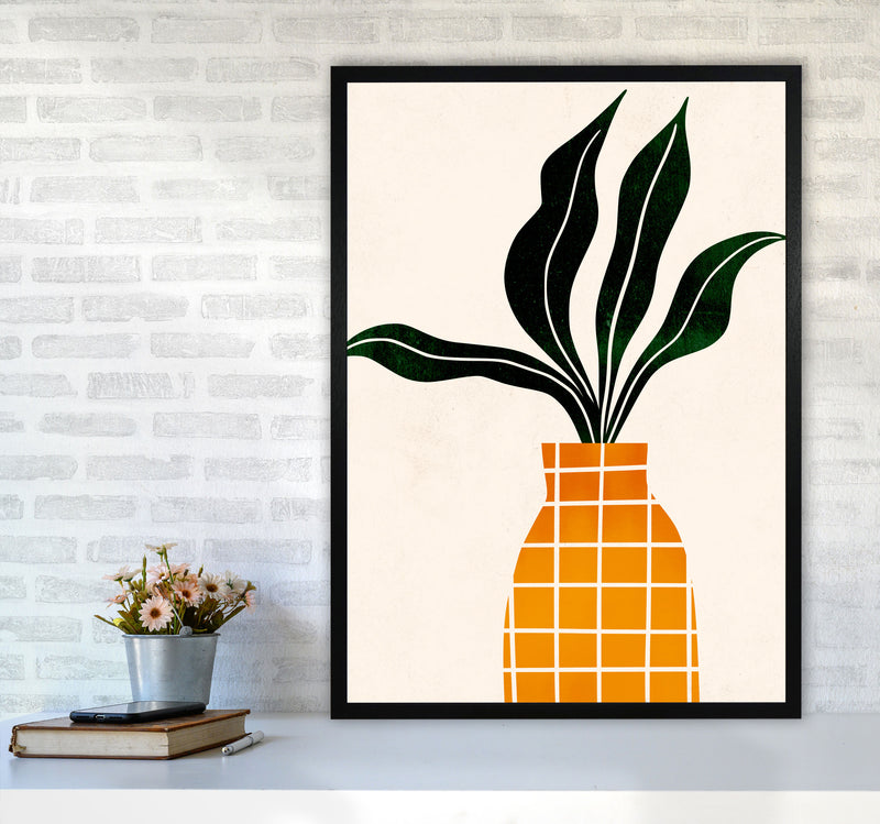 Peter, The Plant Art Print by Kubistika A1 White Frame