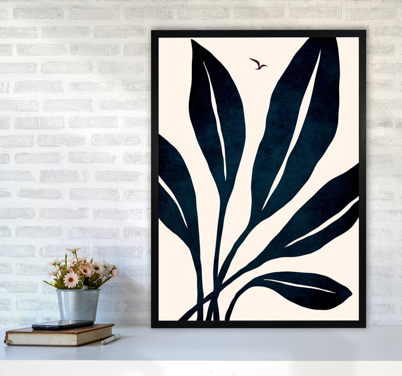 Ophelia - marine Art Print by Kubistika A1 White Frame