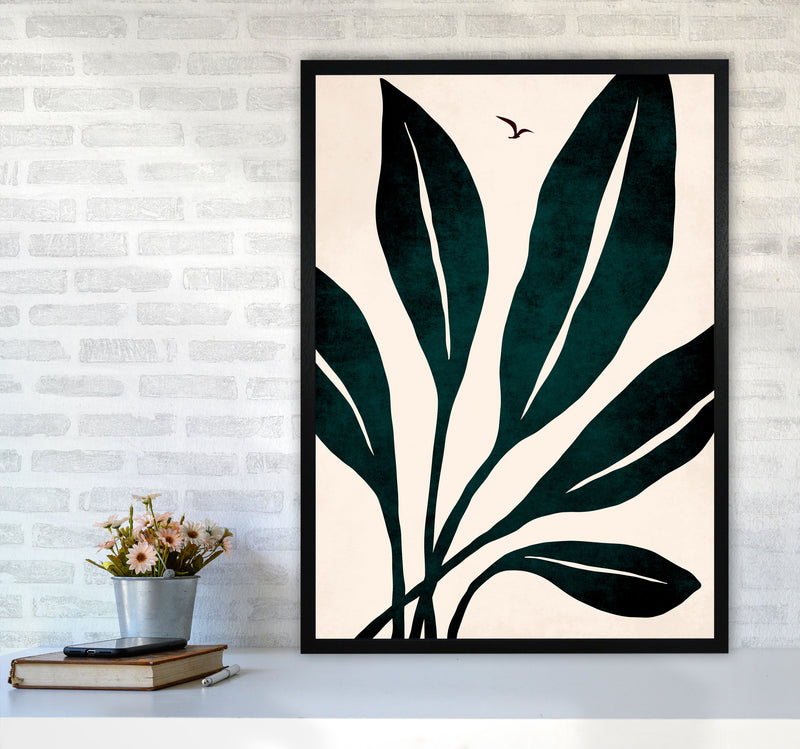 Ophelia - verde Art Print by Kubistika A1 White Frame