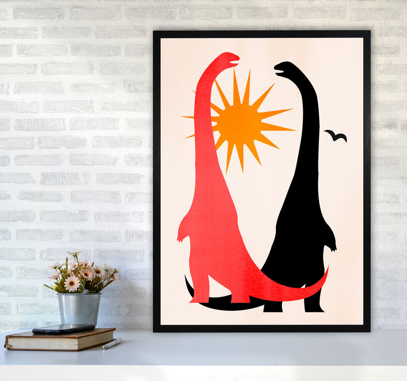 Good Old Days! Art Print by Kubistika A1 White Frame