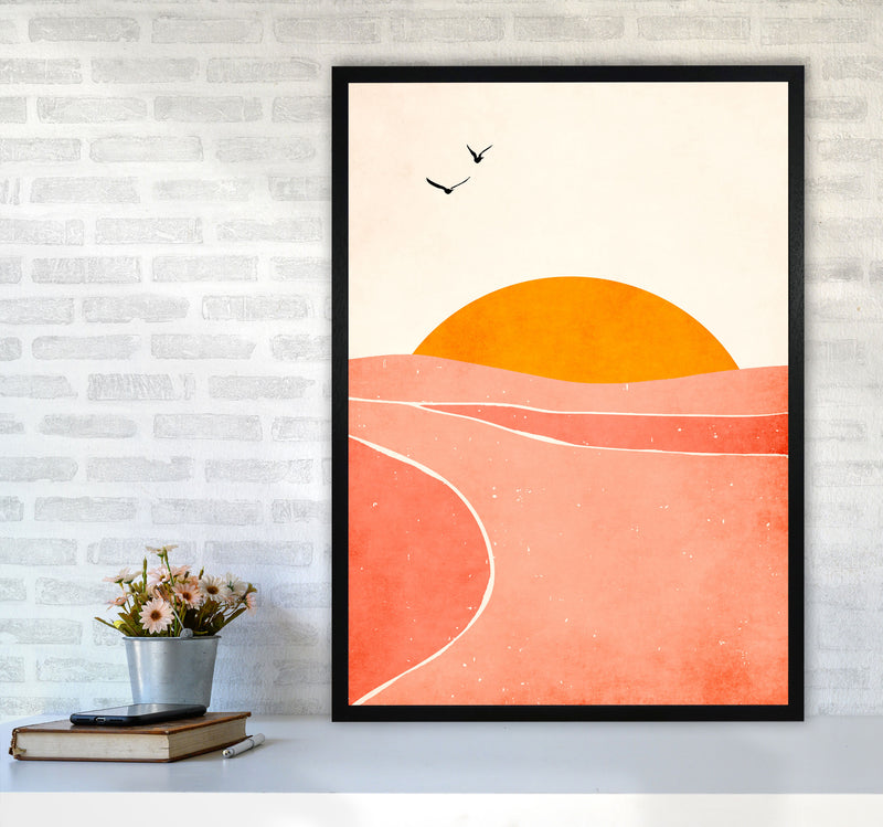 Dancing In The Sun Art Print by Kubistika A1 White Frame