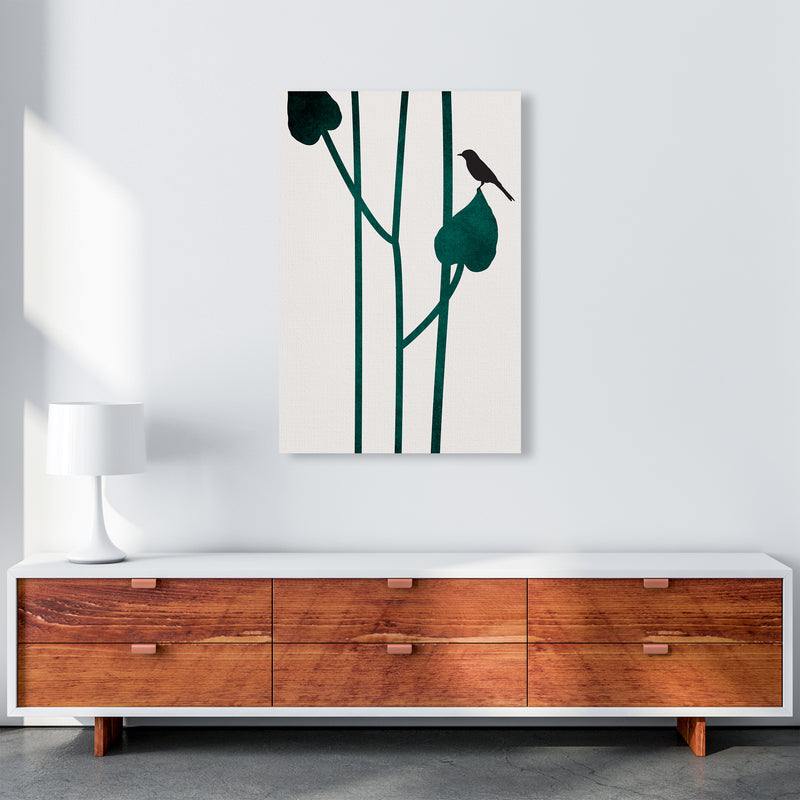 The Bird - NOIR Contemporary Art Print by Kubistika A1 Canvas