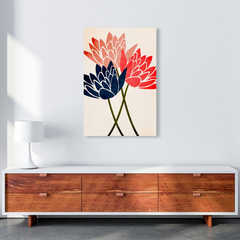 Three Blossoms Art Print by Kubistika A1 Canvas