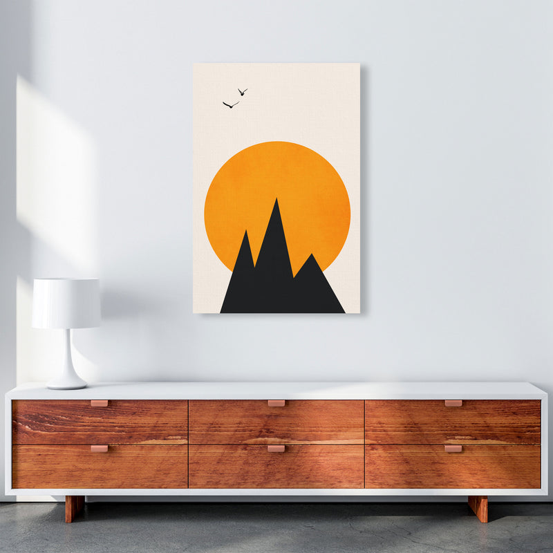 Les Alpes Art Print by Kubistika A1 Canvas