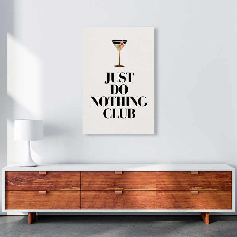 Just Do Nothing Art Print by Kubistika A1 Canvas