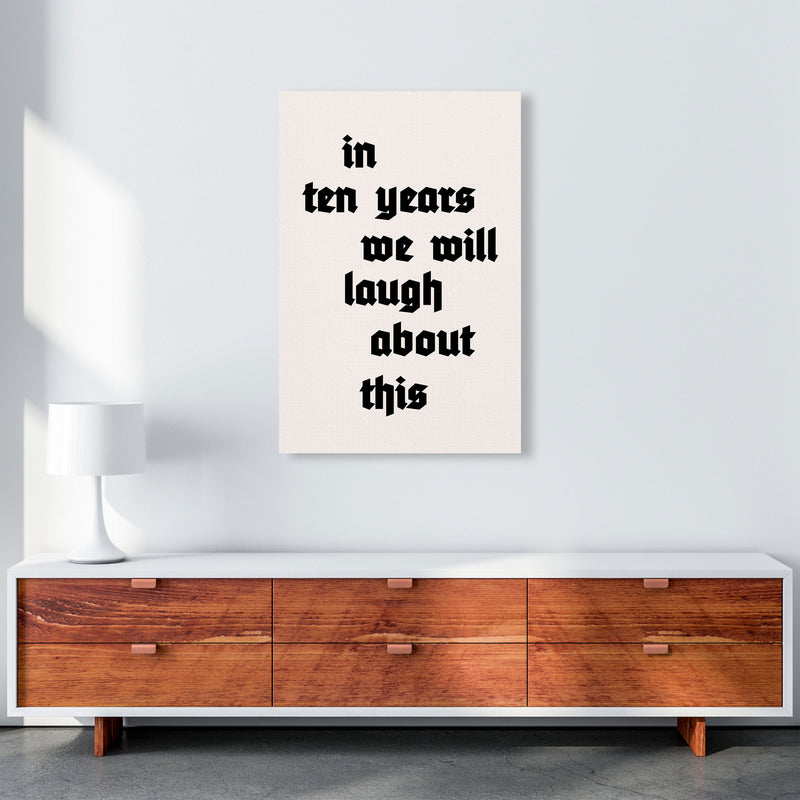 In Ten Years Art Print by Kubistika A1 Canvas